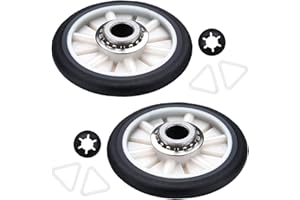PartsBroz 349241T Dryer Drum Roller Kit - Compatible with Whirlpool Kenmore Roper KitchenAid - Replaces AP3098345 26000349241 349241 PS347627 110.60022010 LTE5243DQ8 WED4815EW1 WED4800XQ1 WED4815EW0