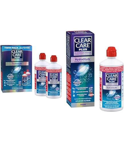 Amazon.com: Clear Care Plus Cleaning Solution Twin Pack with Lens