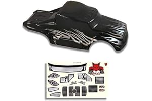 Redcat Racing Semi Truck Body, 1/10 Scale, Black/Silver (88035)