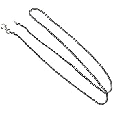 FashionJunkie4Life Sterling Silver 1.5mm Square Foxtail Chain Necklace w/Antique Finish - 16, 18, 20, 24, 30" (20)