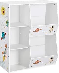 SONGMICS Organizador de Juguetes y Libros para Niños, Estantería de