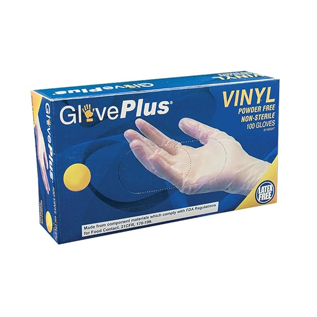 AMMEX - IVPF44100-BX - Vinyl Gloves - GlovePlu...