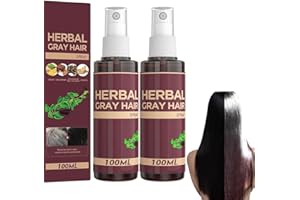 Herbal Essence Hair Spray, Gray Hair Reverse Herbal Essence Spray, Darkening Conditioner(2pcs)