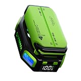 Magnetic Phone Cooler with Rechargeable Battery, LED Cooling Fan with Semiconductor Cooling,Phone Cooler with Power Display, Suitable for Phone Gaming Enthusiasts, Live Broadcast Crowd Network (Green)