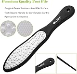 BEZOX Foot File Stainless Steel Double Side Callus Remover Soft Handle Pedicure view 5