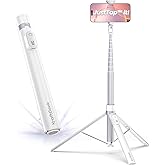 KraftGeek 66” JustTap Phone Tripod for iPhone, Selfie Stick Cell Phone Stand for Recording Travel, Content Creator Essentials