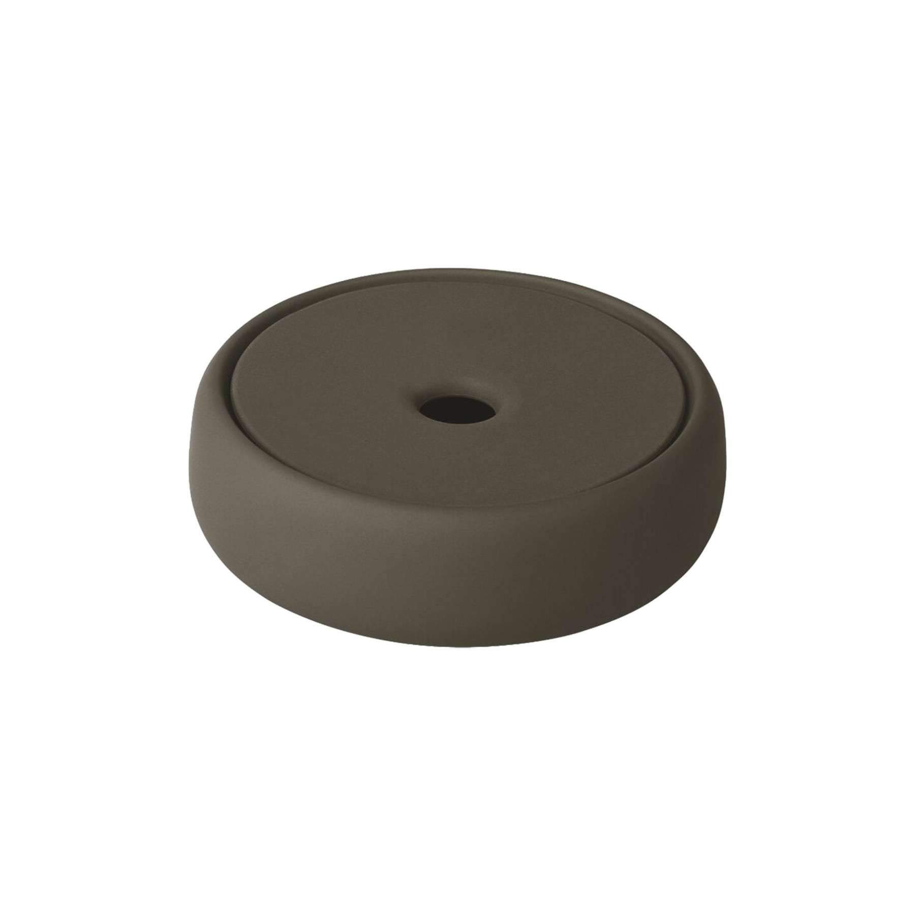 Blomus -SONO Tarmac 69157 Ceramic Storage Box Bathroom Box Exclusive Look Organiser Decorative Jewellery Storage Tray Cosmetics (H x W x D): 4 x 12 x 12 cm Tarmac