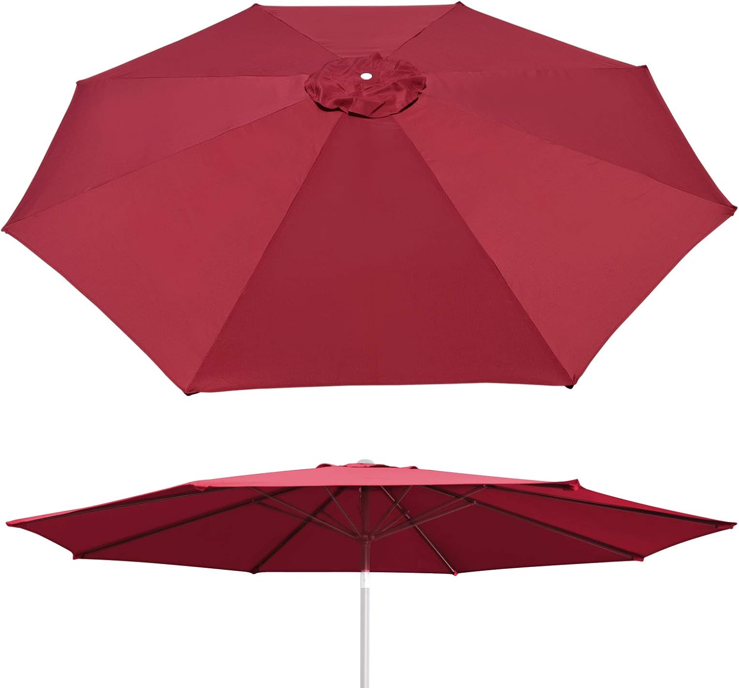 BenefitUSA Umbrella Cover Canopy 10ft 8 Rib Patio Replacement Top