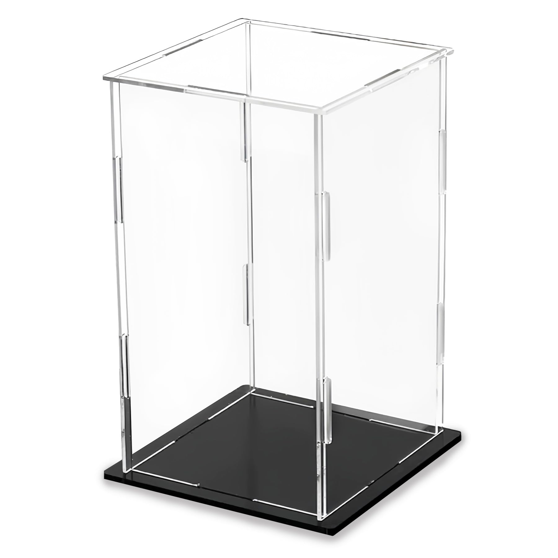 LEPEVNEY Acrylic Clear Display Case 20 x 20 x 30cm Perspex Box Display Cabinets for Collectables, Assemble Countertop Dustproof Protection Showcase for Action Figures Toys Models โ image 1
