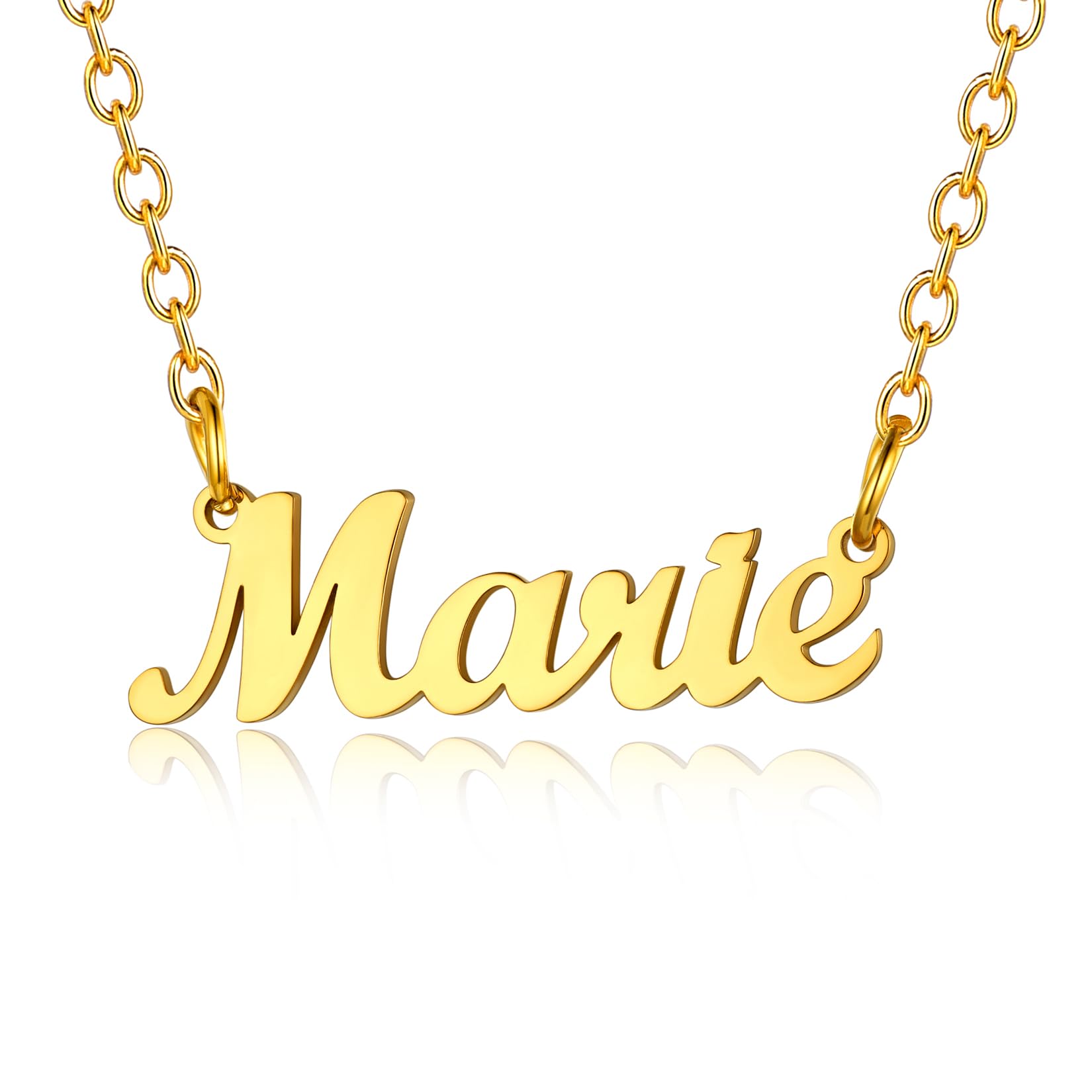 U7 Girls Name Pendant Necklace Marie Custom Womens Necklaces