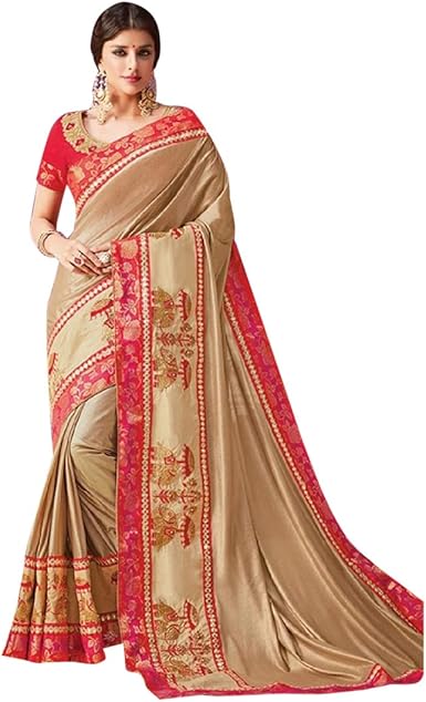 party wear border saree