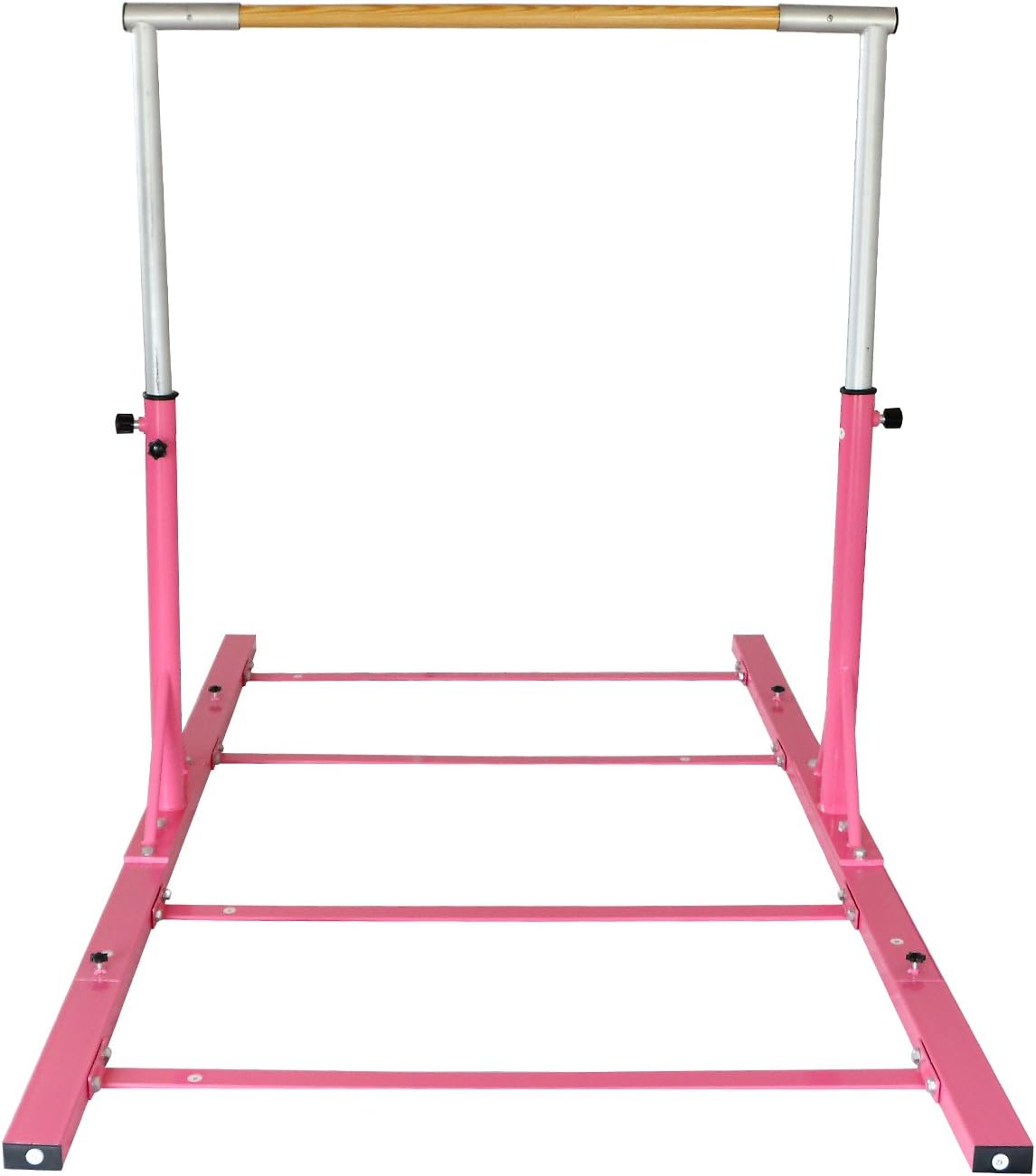 Adjustable Horizontal Bar -Gymnastics Sports Pink Big Base