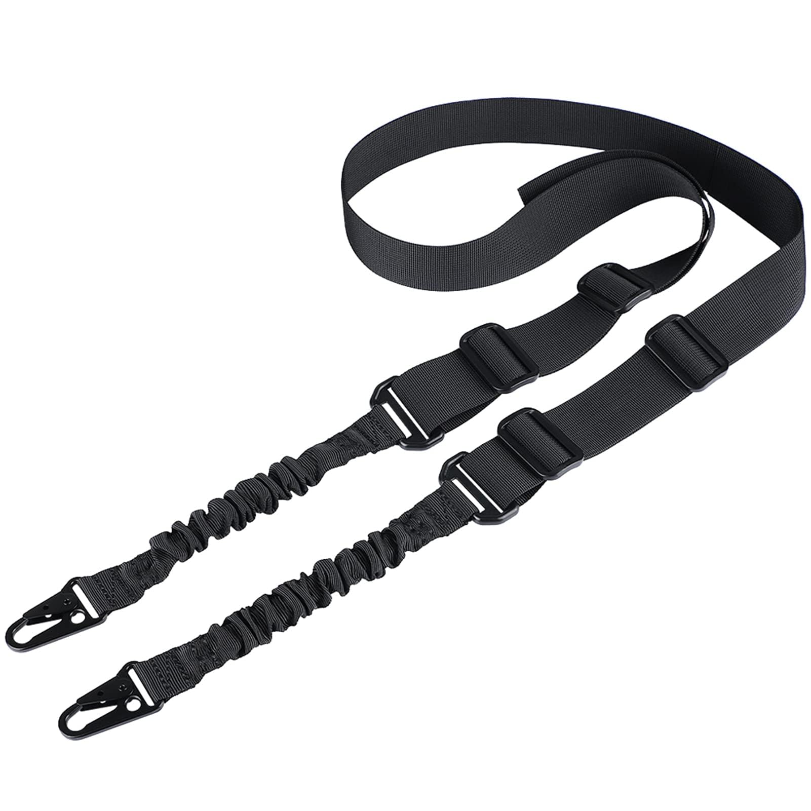 Feyachi L46 Two Points Rifle Sling with Large Metal Hook Adjustable Length Gun Sling