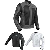 CUBER MOTORCYCLE BREATHABLE MESH JACKET MENS WITH CE ARMOR BIKERS RACING GEAR, SUMMER MOTORBIKE PROTECTIVE JACKET