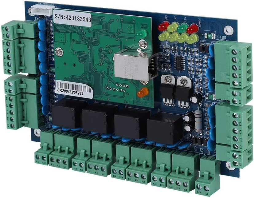 Wiegand 26 Bit TCP/IP Network Access Controller Access Control Panel Board for 4 Door Use, gray