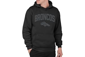Junk Food Clothing X NFL-Blackout-Pro Football Team Logo Unisex Adult Hooded Fleece Sweatshirt for Men and Women