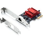 10Gtek 100/1000Mbps Gigabit Ethernet PCI Express NIC Network Card with Intel I210 Chip, Ethernet Server Converged Network Adapter, Single RJ45 Port, PCI Express 2.1 X1, Compare to Intel I210-T1