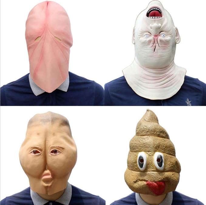 PLYY Halloween-Halloween, Masken, Muscheln und Kleber.