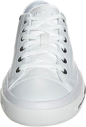 diesel white leather trainers
