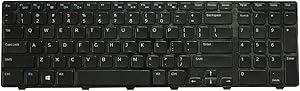 AUTENS Replacement US Keyboard for Dell Inspiron 3721 3737 5721 5737 5357 5735 M731R 17.3 Inch Laptop No Backlight