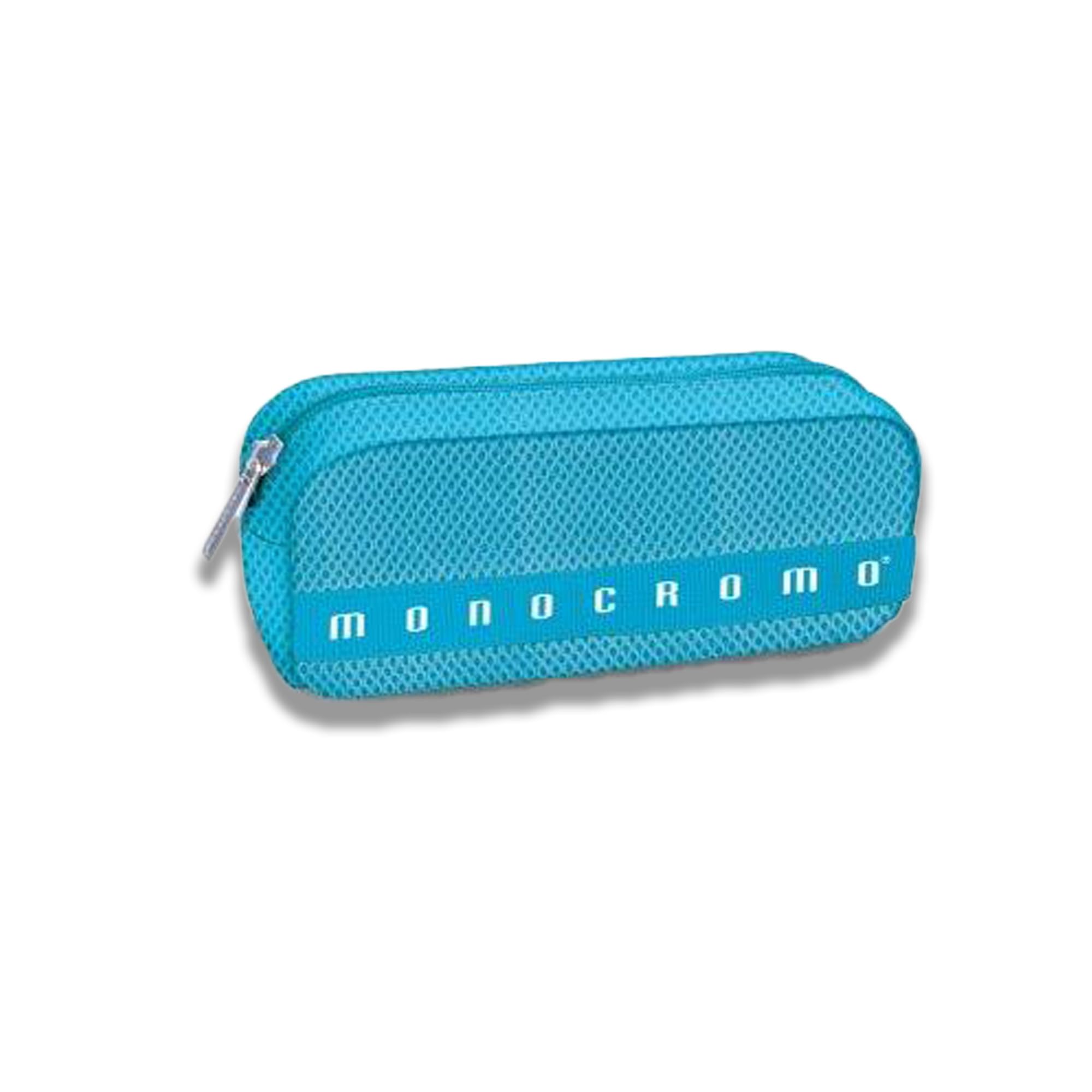Pencil Case Monochrome Effect Mesh Blue