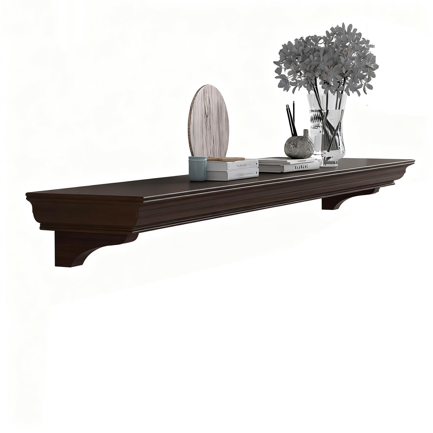 Fireplace Mantel with Invisible Heavy Duty Wood