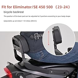 HRuizq Motorcycle Passenger Low Backrest Sissy Bar