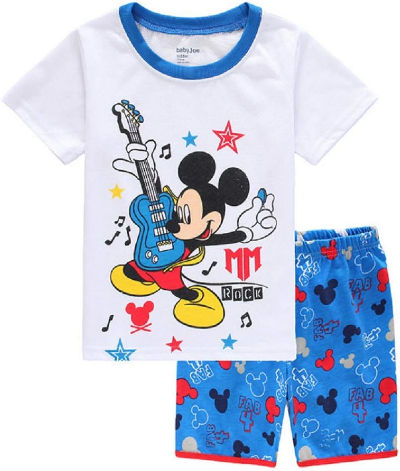 Boys Pajamas 100% Cotton Spongebob Short Kids Snug Fit Pjs Summer Toddler Sleepwear
