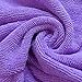SOFTOWN Microfiber Hair Drying Turban Towel Ultra Absorbent with 2 Buttons for Long Hair, 1 Pack, Purple, 11 x 28 inch