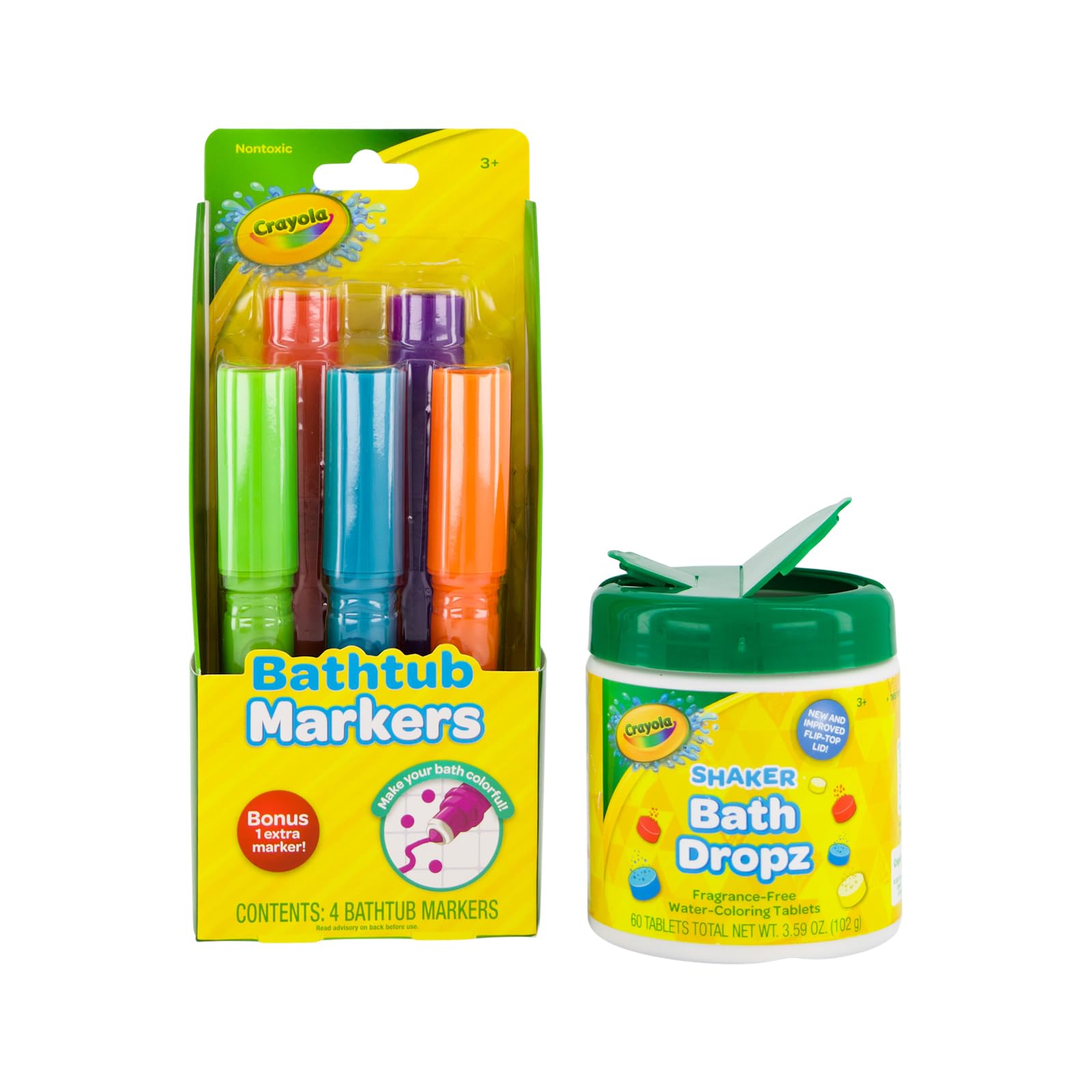 Photo 1 of Crayola Bathtub Markers and Crayola Color Bath Drops, 60 tablets - Bring Creative Fun to Bath Time - Non-toxic