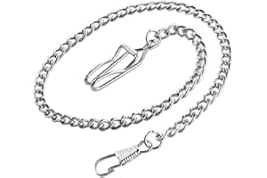 REALPOO Pocket Watch Chain Bracelet 14.7" (37.5 cm), Vintage Metal Alloy Pocket Watch Chain for Men/Ladies-Gold