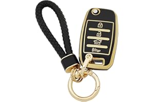 Arruweer Key Fob Cover Car Keychain Soft TPU Key Case Protection Shell Key Holder Accessories