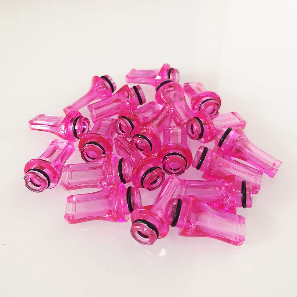 CESFONJER 20 Flat Plastic Tapered 510 drip Tips, 510 drip Tips 25mm Long - Image 3