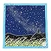 Tamanoosanpo Japanese Wrapping Cloth (Furoshiki) - 19 x 19 inches - Cat: Milky Way Galaxy - Back To School
