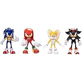 Sonic The Hedgehog 2.5" Best of Modern Sonic Action Figures, Includes Sonic, Shadow, Tails, and Knuckles