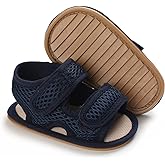E-FAK Baby Boys Girls Summer Sandals Outdoor Beach Anti-Slip Rubber Soft Sole Newborn Toddler First Walker Shoes 0-18 Months