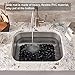 Bligli Pebble Sink Mat for Stainless Steel/Ceramic Sinks, 2 Pack PVC Sink Protectors Mats for Bottom of Kitchen Sink, Dish Drying Mat for Dishes and Glassware, 15.7 x 11.8 inch, Black