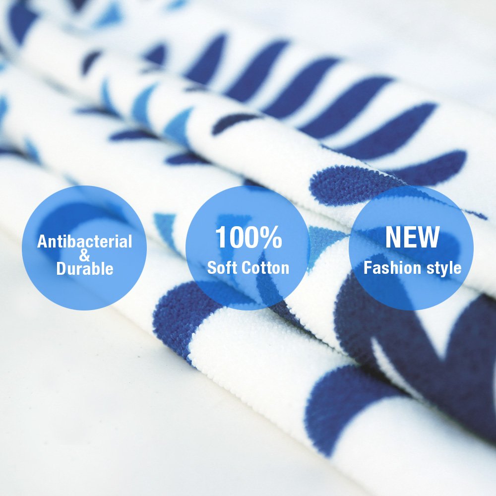 ELECCTV Round Beach Towel, Microfiber Round Beach Blanket for Yoga Mat Picnic Blanket Baby Pet Playing Mat with Fringe Tassels