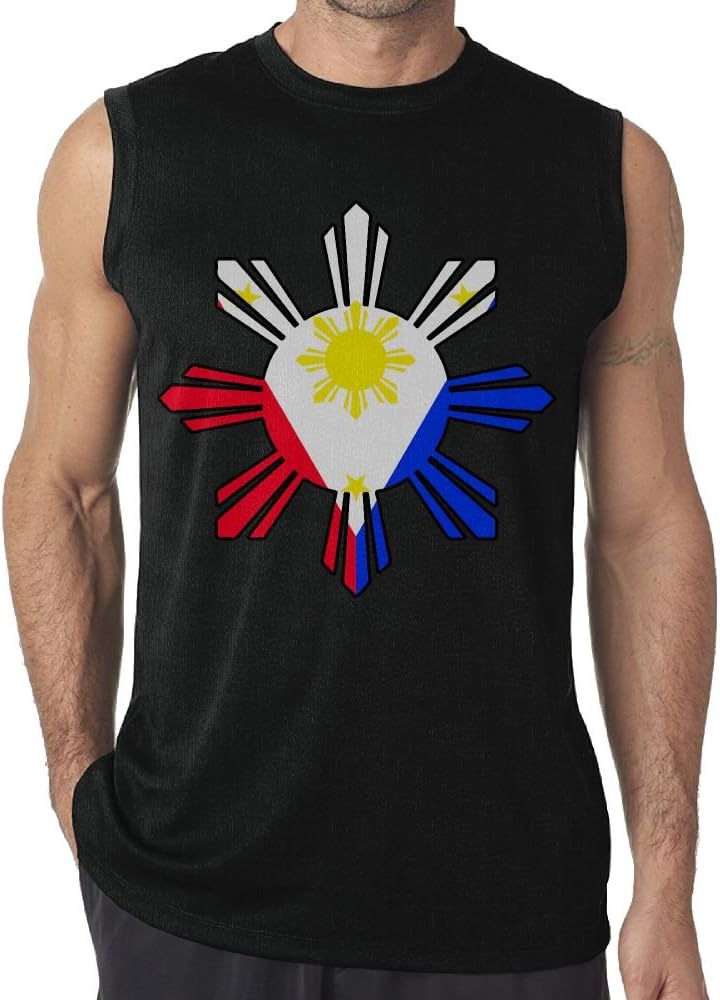 Philippine Sun Flag Men Muscle T-Shirt Running Sleeveless Vest