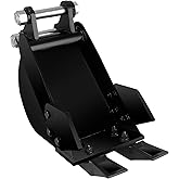 Yeipower Mini Excavator Bucket Attachments - 200mm Backhoe Bucket Mini Excavator Accessories Parts for Excavators up to 2 Ton