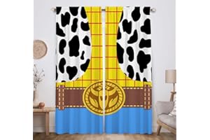 Allenjoy Мультяшные ковбойские оконные шторы для мальчиков и девочек, детская комната, спальня, детская, декор для дома и офиса, украшения Dur