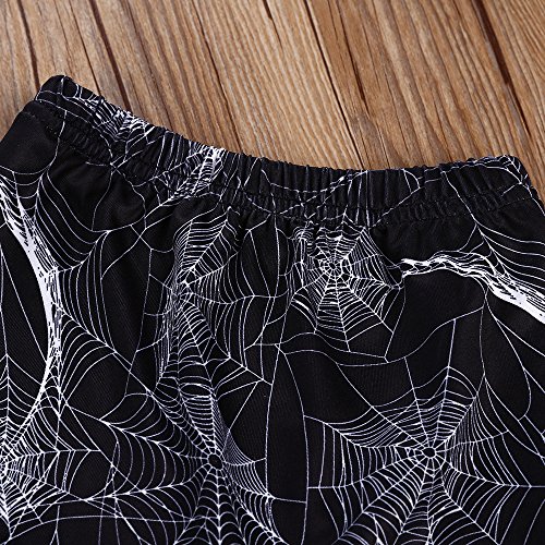 image for XiaoReddou Toddler Baby Boy Spider Net Hoodie Top+Long Pant Clothes Se