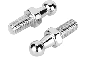 Ball Stud Bolt 8mm, 2Pcs CNC Aluminium Alloy Ball Stud Bolt for Gas Struts Ended Bonnet (M8)