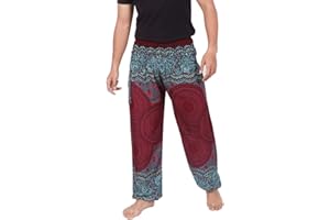 Banjamath® Mens Yoga Harem Lounge Boho Parachute Loose Baggy Pants