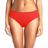 Zmart Women Standard Strappy Bikini Bottoms Full Coverage Bathing Suit Cutout Swim Low Rise Swimsuit Bottom