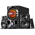 Boytone BT-424FN, 2.1 Multimedia Bluetooth Speaker System Powerful Shelf Stereo Wired Systems, FM, SD Slot, USB Port, MP3 Format, 40 Watts, LED Light, Remote Control, for Smartphone, Tablet