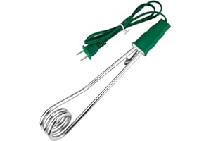 RUGAM Portable Immersion Water Heater 1500W 110V Dual Voltage Portable Water Heater Electric Travel Accessories - Immersion Heater Travel Water Boiler Water Heating Rod fit for Bucket Pool Bathtub