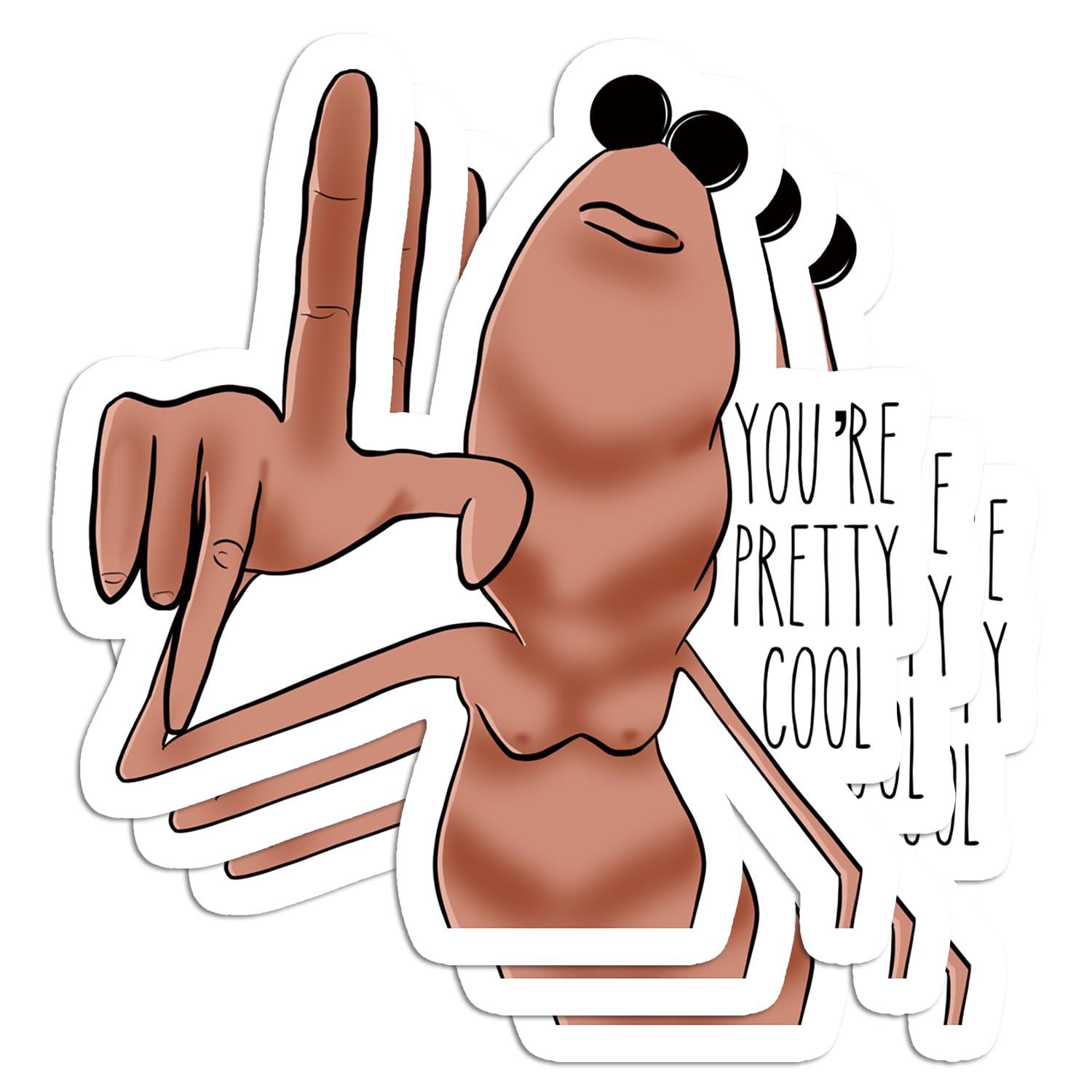 Photo 1 of (3PCS) Marcus The Worm Where is Jimbo James Meme Stickers for Men Women, Vrchat Trending Sticker for Cars, Laptop, Scrapbook, and Water Bottles, Made in The USA, Waterproof 3 (Design 8)