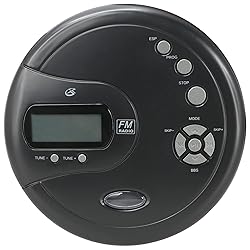 GPX PC332B Portable CD Player with Anti-Skip