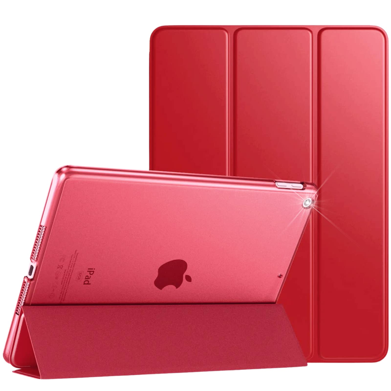 For Apple iPad Pro 9.7 (2016) Generation Case Cover - Magnetic Smart Stand - Auto Wake/Sleep - Fit To Model No. A1673 / A1674 / A1675 (Red)